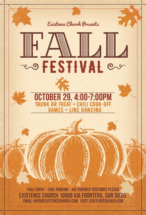 fall festival flier|More.